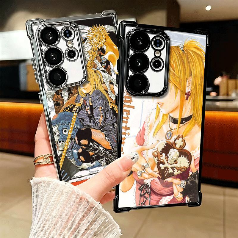 N-Notes D-Deaths MisaMisa Soft Phone Case For Samsung Galaxy S26 Ultra S25 Edge S24 FE S23 Plus S22 S21 + S20 Plating Anti-Fall