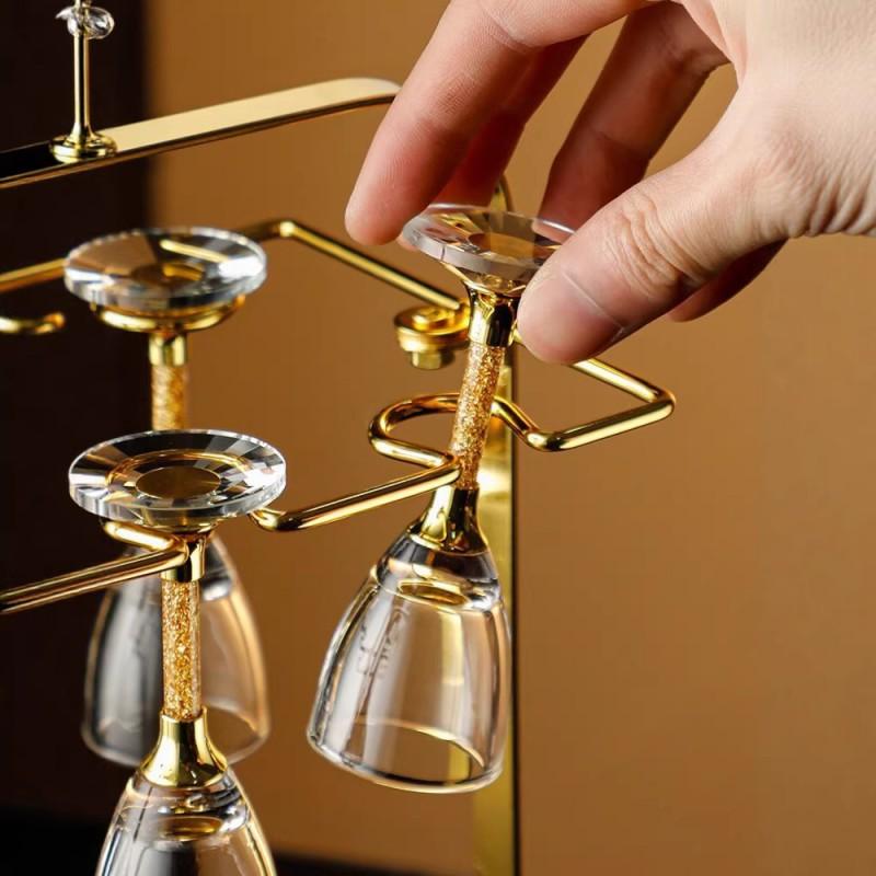Crystal Shot Glasses Set With Gold Rim Or Foil Finish 1-100ml Mini Liquor Cups Whiskey Sake Baijiu 6/10 Piece