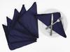 Vargottam Black Home Decor Parties Dinner Table Linen Re-Usable Napkins Set-Pack Of