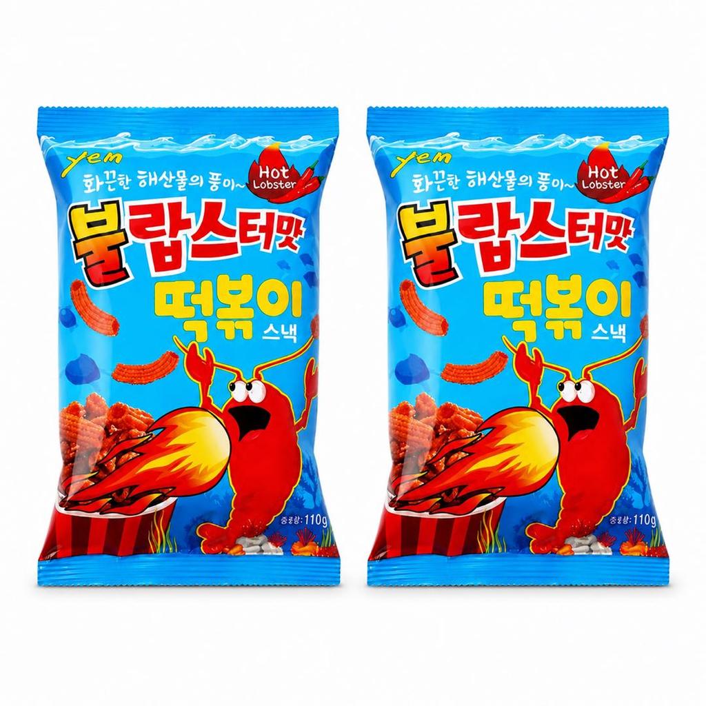 YEM Würziger Hummergeschmack Reiskuchen-Riegel Gepuffter Snack 100g