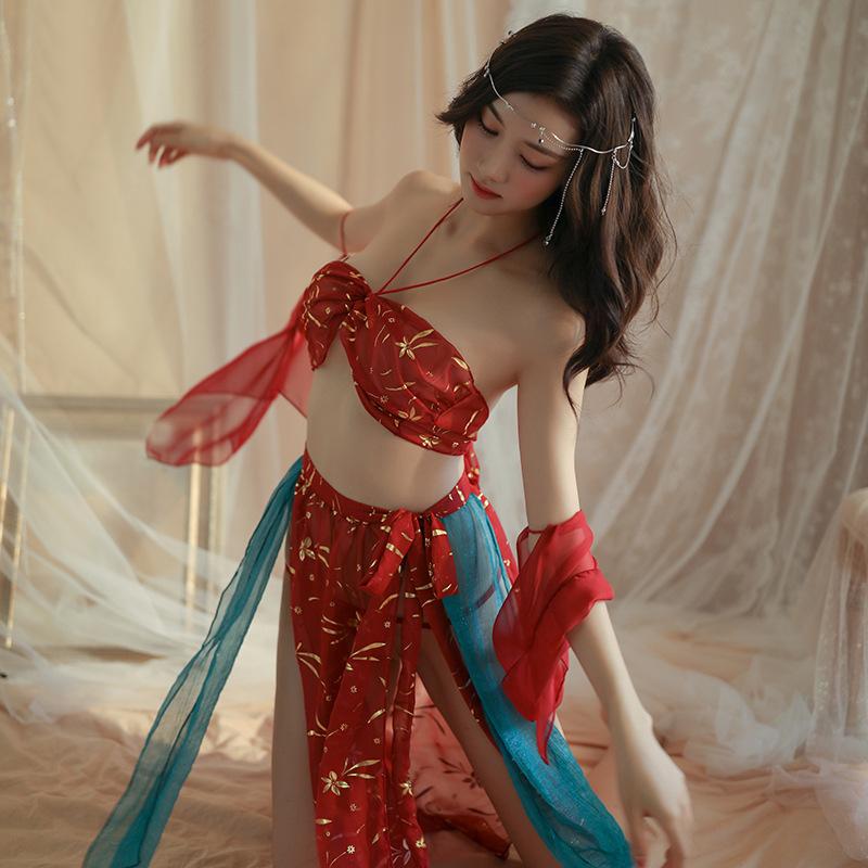 Sexy Lingerie Super Fire Multicolor Erotic Lingerie  Fabric Sexy Women's Fun Underwear Fishing Net Pudding Trouser Leg Ring Neck Ring Mesh