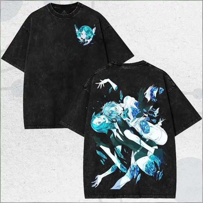 

Houseki no Kuni Anime Lover Washed T-shirt personality Clothes Oversized Unisex Year round clothing high quality hot product tee XXXL