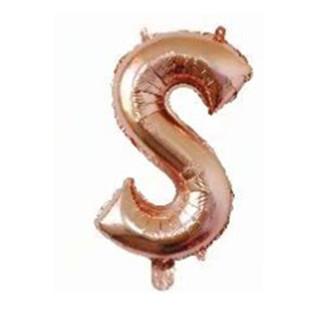 16 Inch Slim Gold Letter Aluminum Foil Balloon Bright Gold Wedding Decoration Film Balloon