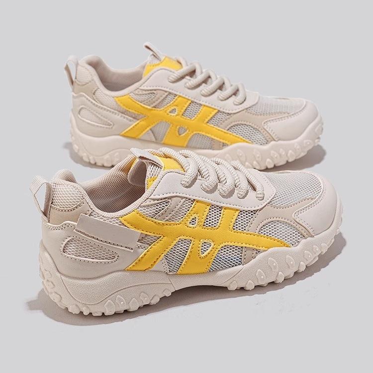

Hiking shoes women s new summer mesh breathable not stuffy feet non-slip wear-resistant sports shoes outdoor 35 жёлтый