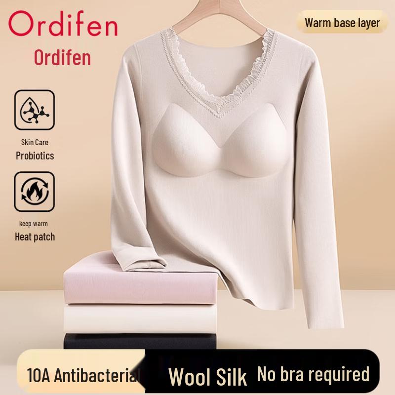 

Женское термобелье с подкладкой Ordifen (Смесь шерсти и шелка, на флисовой подкладке) 2XL