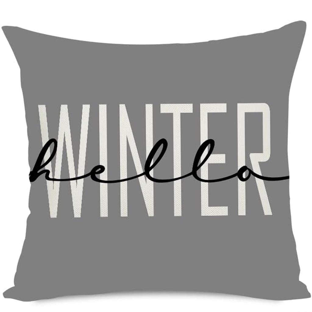 Christmas Magic: Snowman, Gnome, and Winter Hello Pillow Covers sofas, bedroom pillow covers, holiday gifts