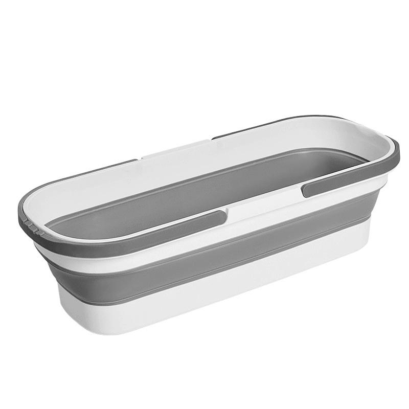 60cm Extra Large Foldable Rectangular Plastic Mop Bucket for Household Storage and Washing