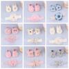 Socks Anti-slip Newborn Hair Band Cotton+Lace Baby Turban Cute Baby Headband Socks Set