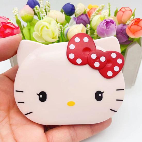 Cat Calculator with Makeup Mirror 8-Digit Display Soft Rubber Buttons Bright Color