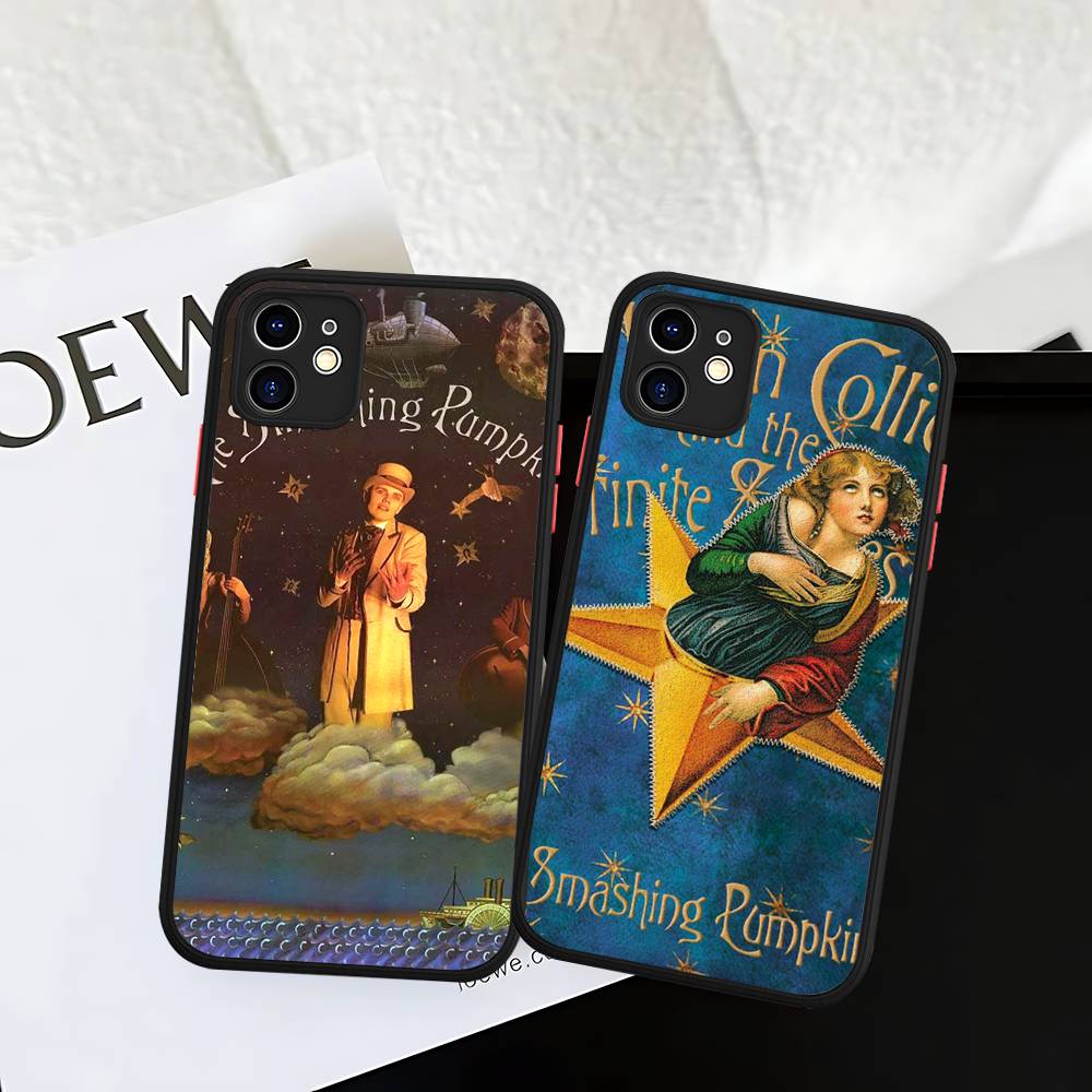 The Smashing Pumpkins Band Rock For IPhone 11 12 13 14 15 16 Pro Max Plus X XS MAX Shockproof Matte Back Cover