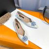 Fashion Flat Shoes for Women Spring and Autumn 2025 Pointed Toe Single French Soled Scoop Shoes Flower Flat Shoes Loafers Women