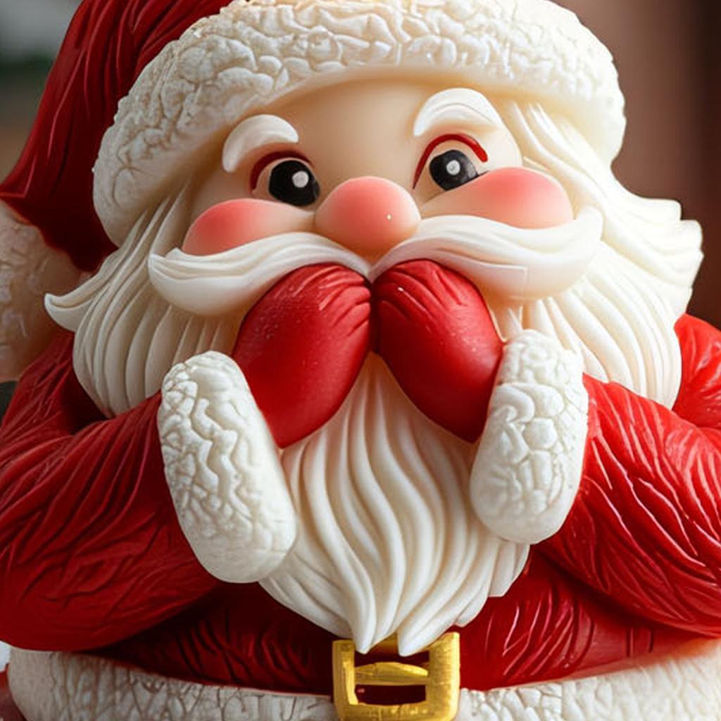 Santa Claus Candle Molds Castings Molds Christmas Silicone Moulds Epoxy Resin Molds Elks Molds Plasters Molds