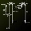 Aquarium Inlet Outlet Lily Pipe DIY Clear Acrylic Water Skimmer Inflow Outflow Fish Tank Filter Accessories Fishbowl Equipment