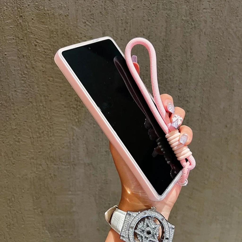 Case For Samsung Galaxy A56 A36 A26 A16 A06 A07 A55 A35 A25 A15 A05 A54 Candy Color Matte With Lanyard For Magsafe Soft Cover