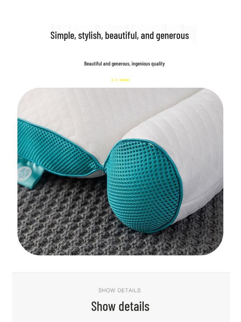 Orthopädisches Nackenschutzkissen - Nicht kollabierend, Gestrickter Feder samt Kern