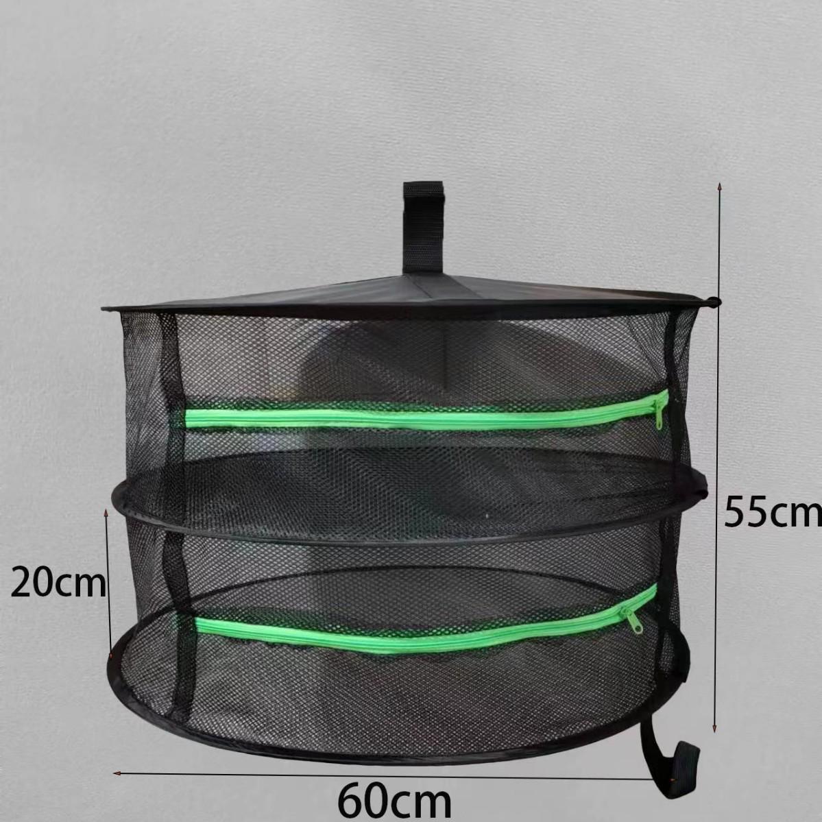 

Складная круглая сетка для сушки трав 60 см и подвесная корзина