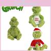 Grinch Navidad Chefs Disfraz Peluches Muñecos de Peluche Regalo para Niños Suave Achuchable
