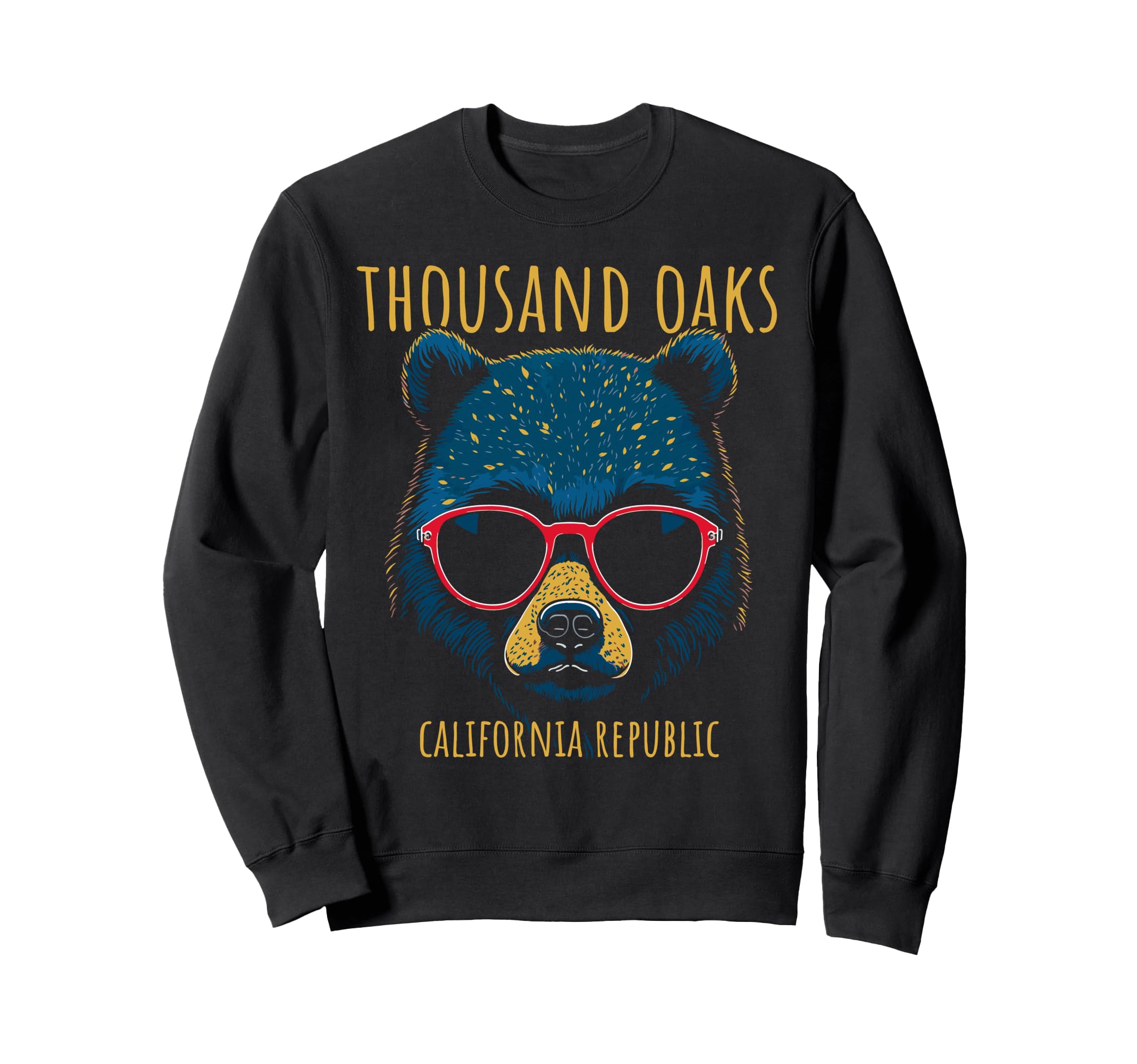 

Thousand Oaks, California, USA, bear sunglasses design sweatshirt
