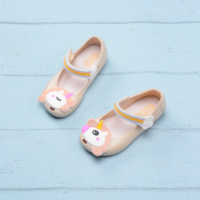 Unicorn Cartoon Jelly Beach Shoes 2025 - Cute Fashionable Toddler Shoes for Girls