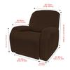 Elastic Waterproof Milk Silk Recliner Sofa Cover - Universal Fit