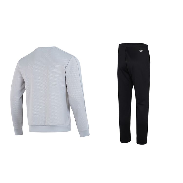 Under Armour Solid Color Crew Neck Pullover Sweatshirt And Long Pants Casual Sports Set Men Sets 22600303-011+21500737-001