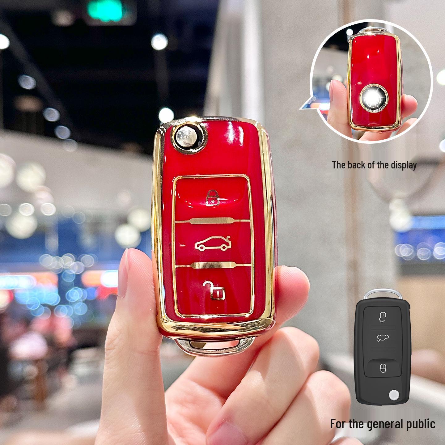 Volkswagen Key Case Protective Cover for Sagitar, Tiguan, Passat, Bora, Lavida, Tayron, T-Cross, Lamando.
