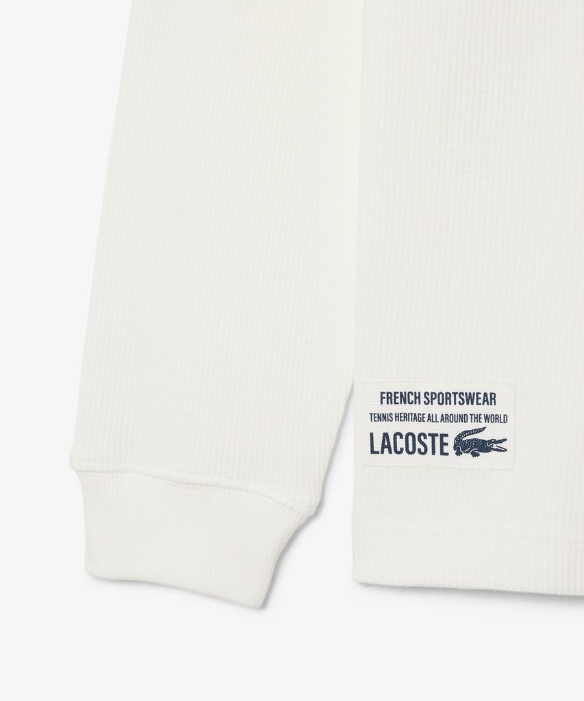 LACOSTE Men'S Waffle Long Sleeve Henley Neck T-Shirt Th1300-56G 70V