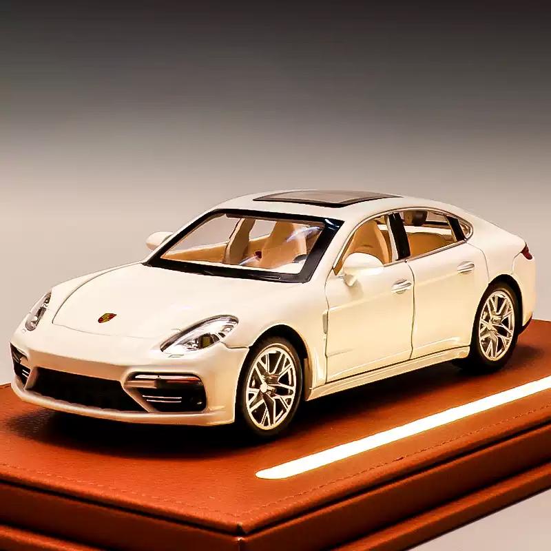 1/24 Porsche Panamera Metal Die-cast Sports Car Model Simulation Sound and Light Sedan Model Can Collect Ornaments for Boys Birthday Gifts