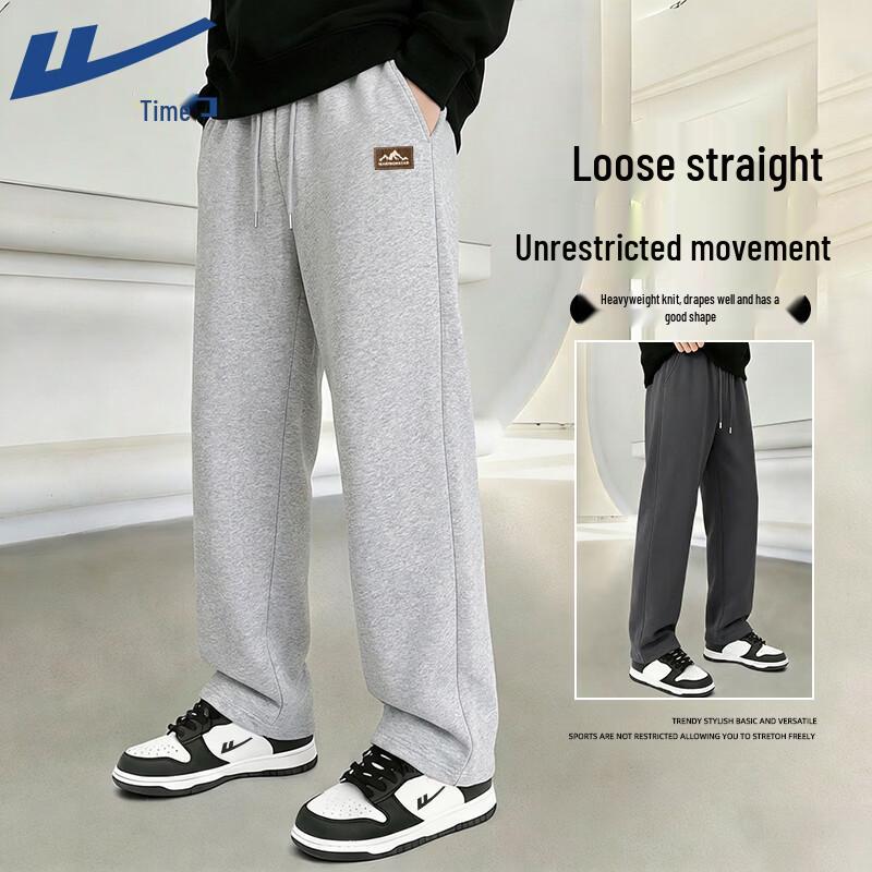 Warrior Men's American Retro Loose Straight-Leg Casual Pants