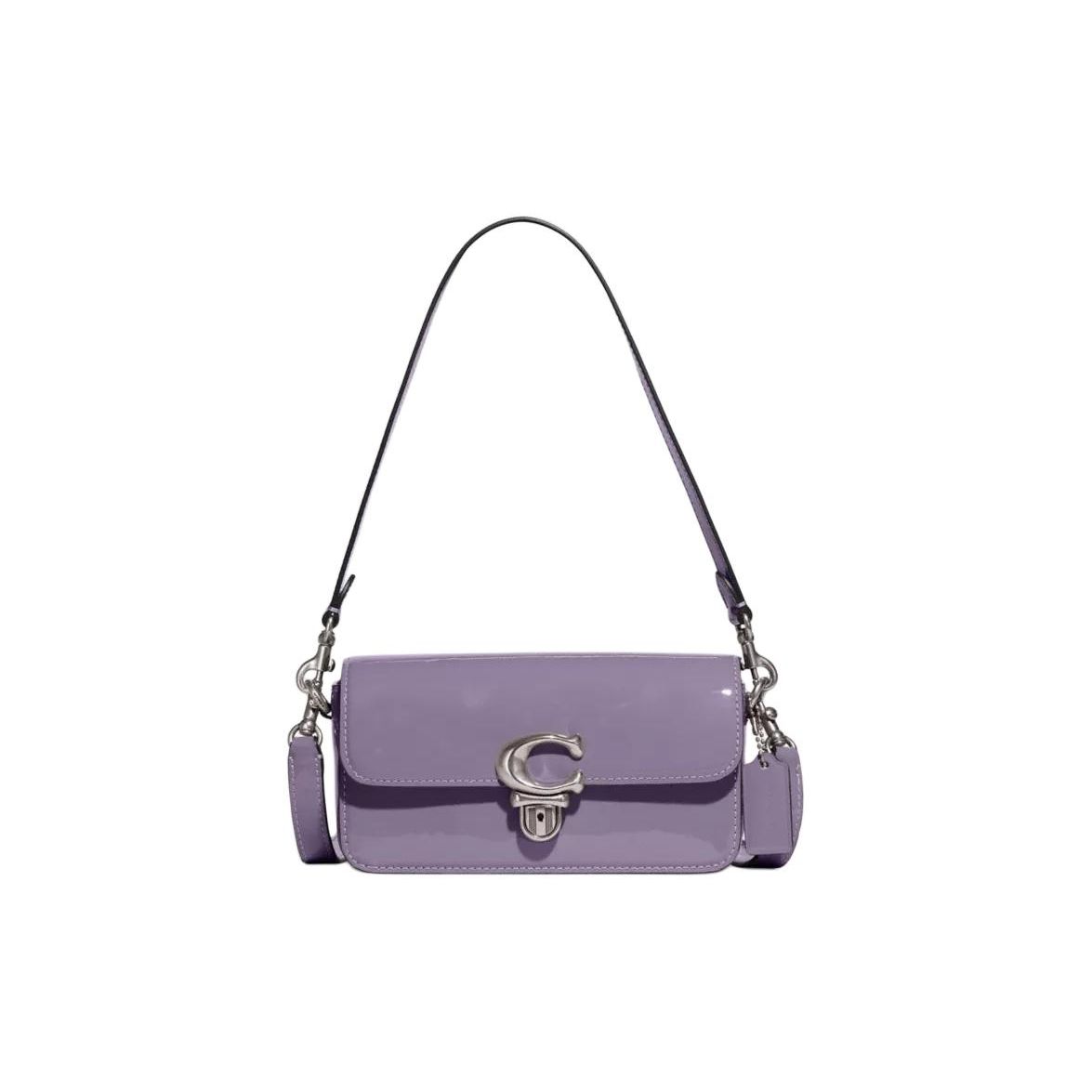 

Coach Studio 20 Removable Shoulder Strap Push Lock Closure Patent Leather Handheld Crossbody Shoulder Bag Small Women Handbags CE331-LHSF1 Basic Set (Bag+Dust Bag)