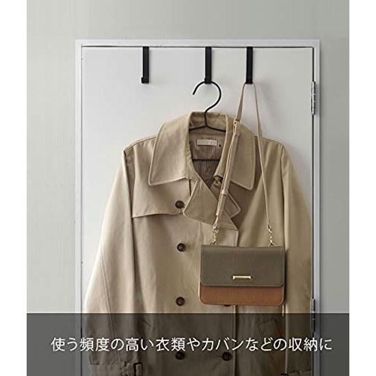 Yamazaki Door Hanger Set 5 Black Approximately W1.5XD7XH9cm Smart Hook 4891
