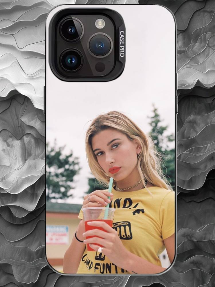 H-Hailey Bieber Phone Case For iPhone 17 16 15 14 13 12 11 Pro Max Plus Silver Matte Black Cover iPhone17PRO