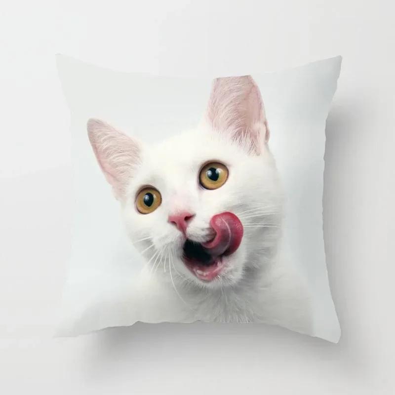 Cat Sofa Pillowcase Cushion Cover     Bed Home Living Room Car Office