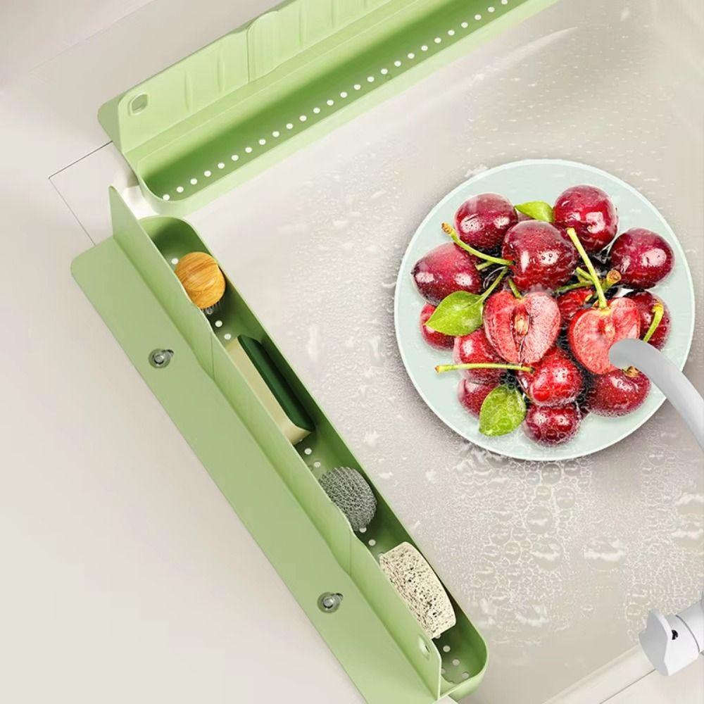 2-in-1 Sink Water Retainer Reusable Dual-Purpose Waterproof Baffle Draining Basket Flexible Water Blocking Board Kitchen Sink