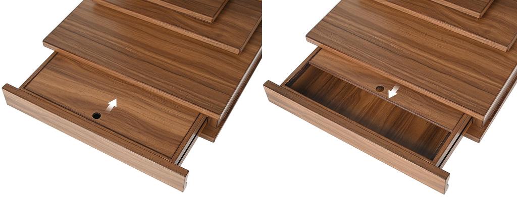 Oda Kobo Buddhist Altar, Modern Mini Buddhist Altar, Open Type, with Storage, for Memorial Service (Mini, Walnut Color)