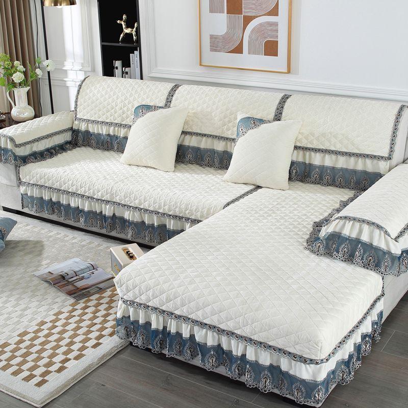 

Жаккардовый коврик для дивана из синели, нескользящий минималистичный современный светильник для спинки, полотенце, роскошное украшение для дома, гостиной, мягкий чехол для дивана 70x120cm 1pcs