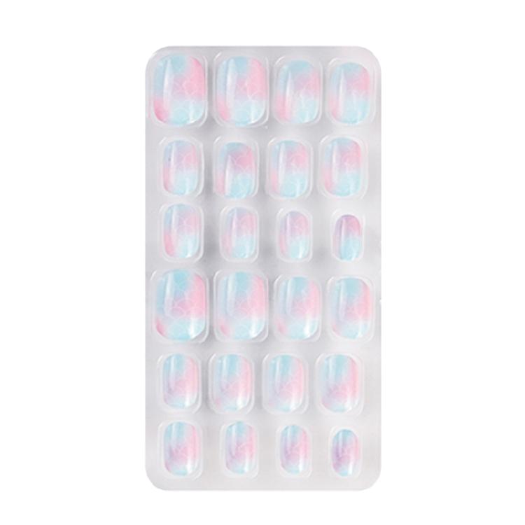 Nalepovací nehty Dětské Růžové Jednoduchý vzor Falešné nehty Nail Art Falešné nehty Nalepovací