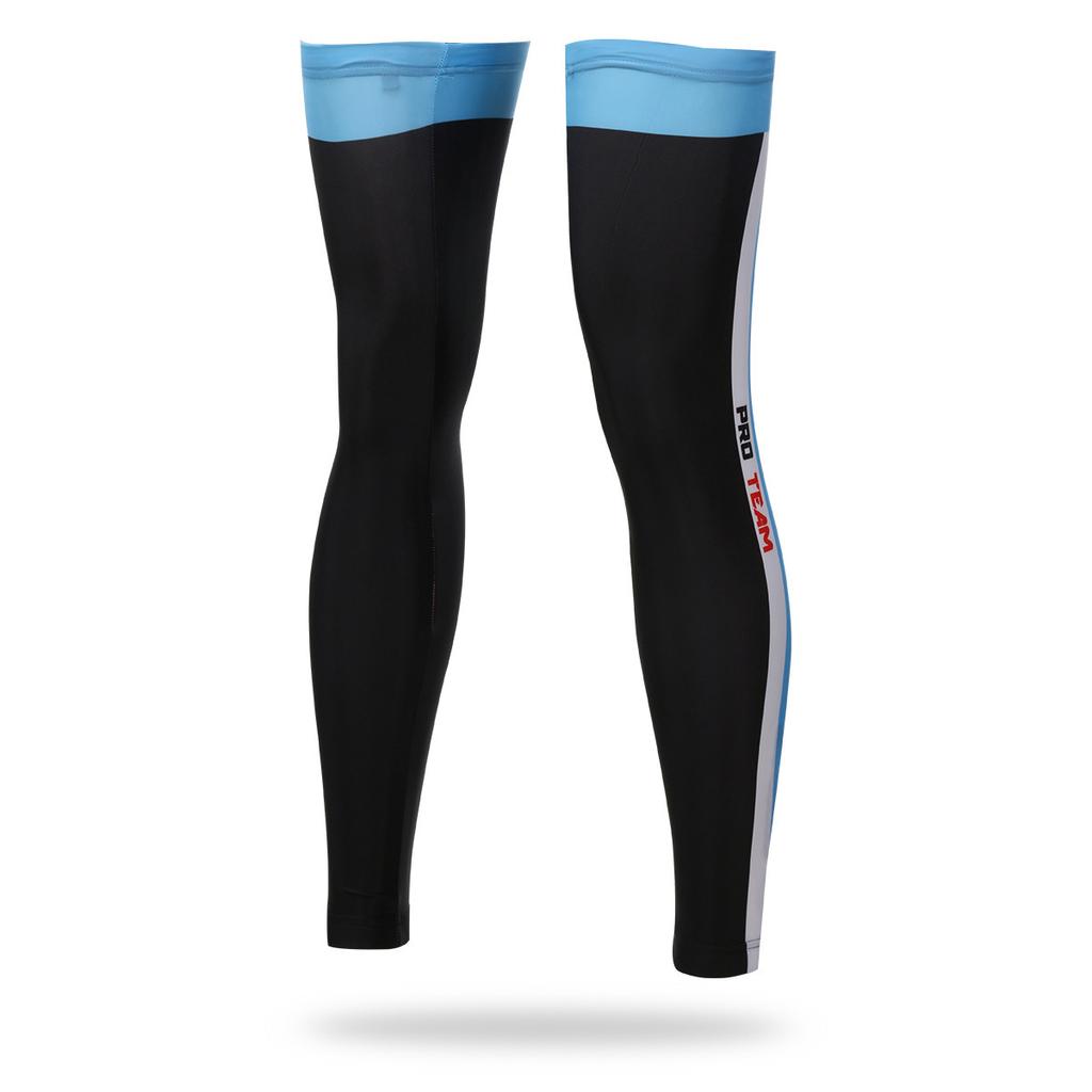 1 Pair Windproof Compression Cycling Leg Warmers Long Knee Sleeves for Men and Women