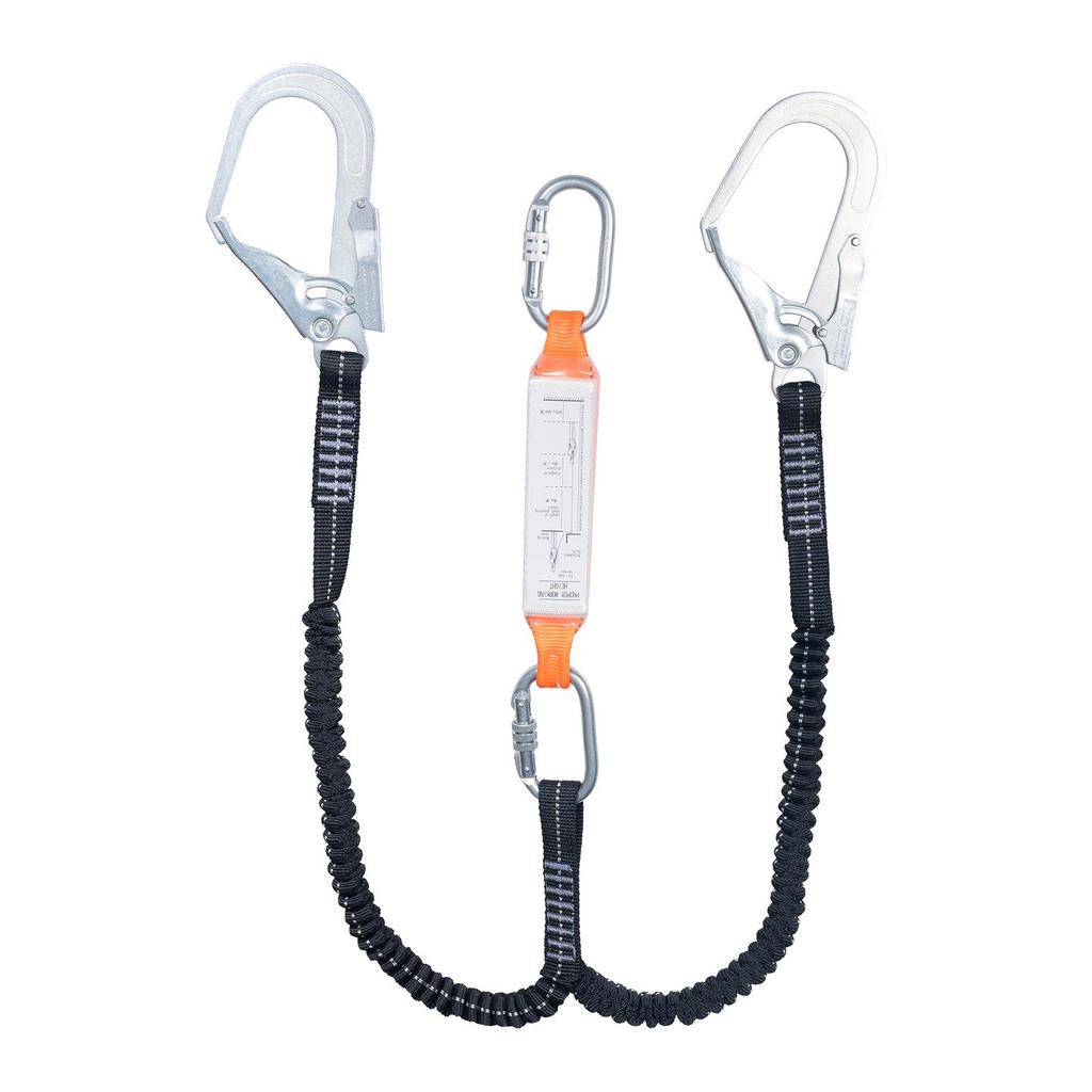 High-Altitude Safety Belt with Single/Double Hook Elastic Rope for Fall Protection