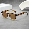 Nowe Luksusowe Okulary Przeciwsłoneczne z Grubą Oprawką Klasyczne Kwadratowe Małe Oprawki Odporne na Promieniowanie UV Fotografia Uliczna Odcienie Okulary Uv400