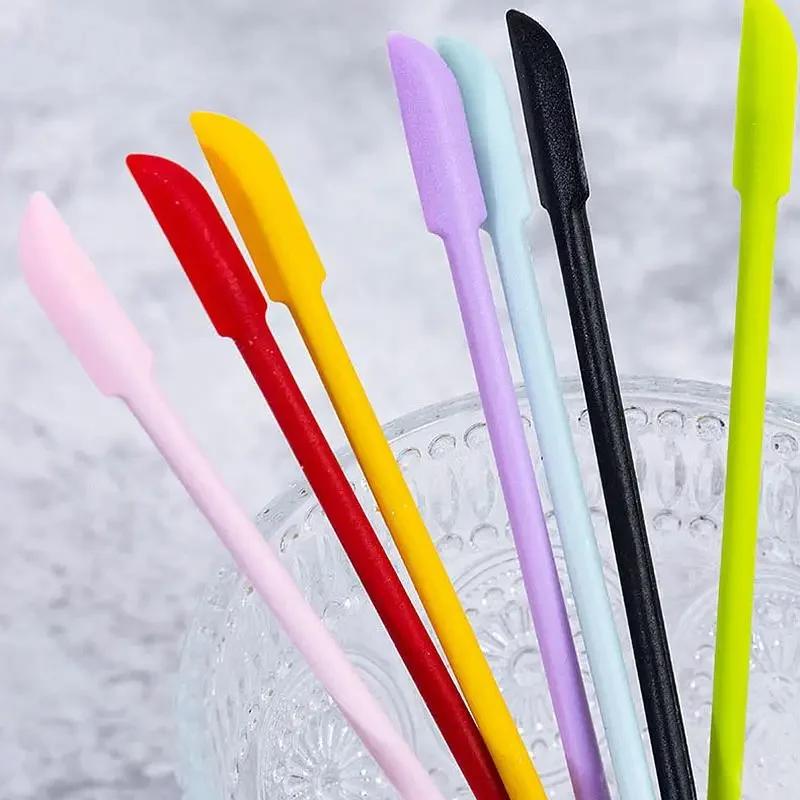 Mieszadła silikonowe DIY narzędzia do wyrobu biżuterii żywica epoksydowa klej pigment narzędzia do mieszania pręty mieszające łatwe do czyszczenia narzędzie z żywicy epoksydowej