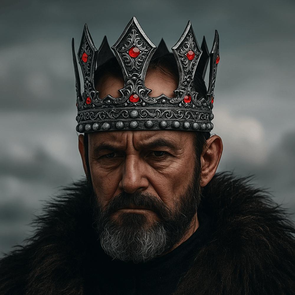 Exquisite Metall Prinz Tiara Zirkon Halloween Kostümzubehör Retro Königskrone Frauen/Männer