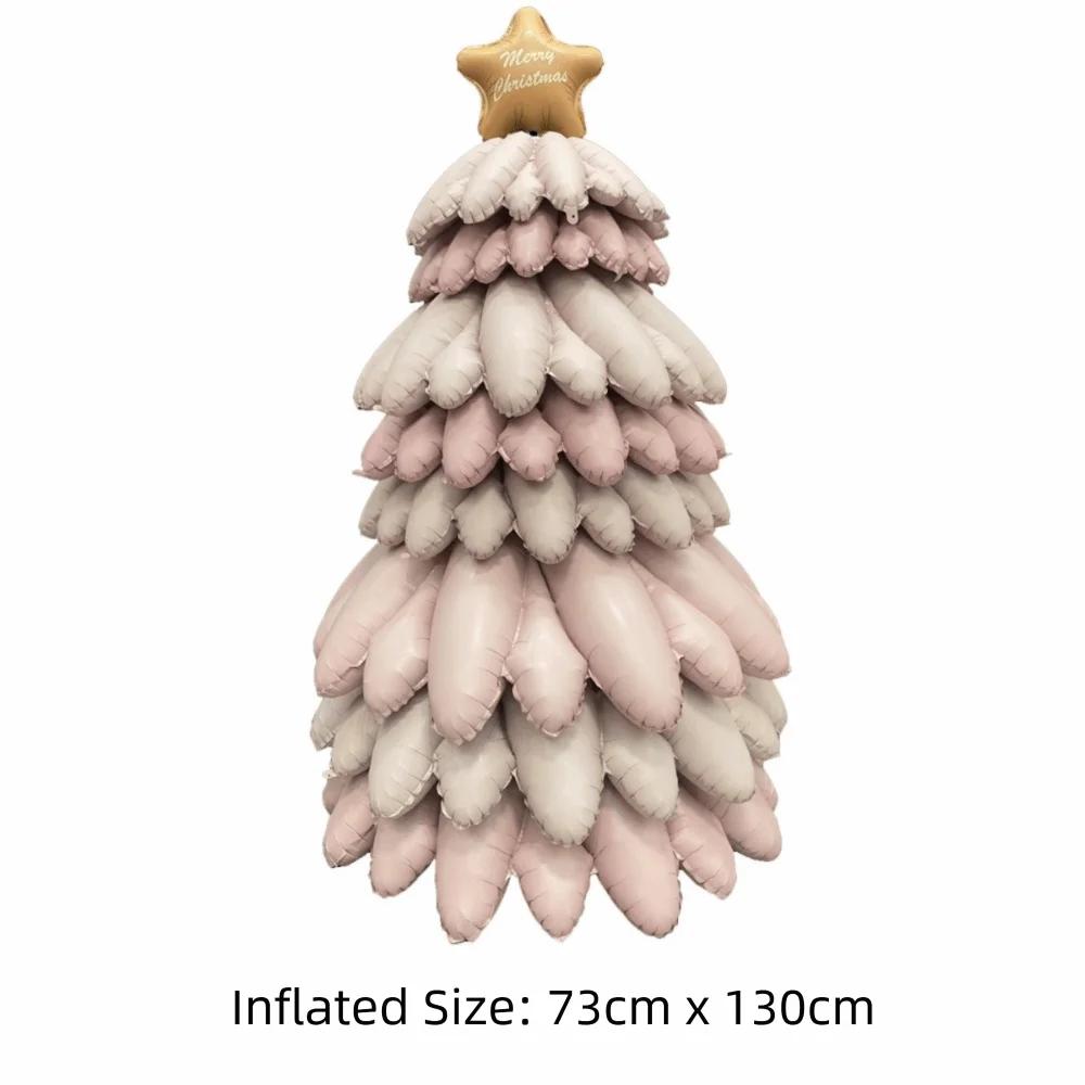 Aluminum Film Christmas Foil Balloon Party Props DIY Large Inflatable Balloon Inflatable Kids Toy Christmas Tree Balloon 10inch