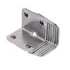 Stainless Steel L-Shaped Corner Code 90 Degree Laminated Furniture Plate Hardware Right Angle Bracket Cabinets Small Connectors