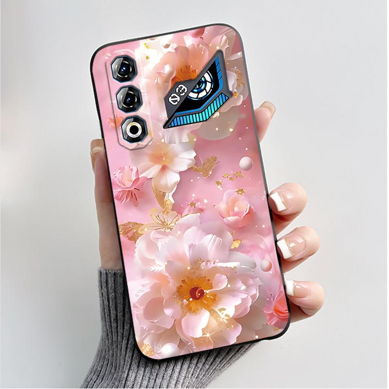 For ZTE Nubia Neo 3 Neo3 GT 5G Case Z2465N Shockproof Silicone TPU Butterfly Flower Back Cover For Nubia Neo 3GT Soft Phone Case