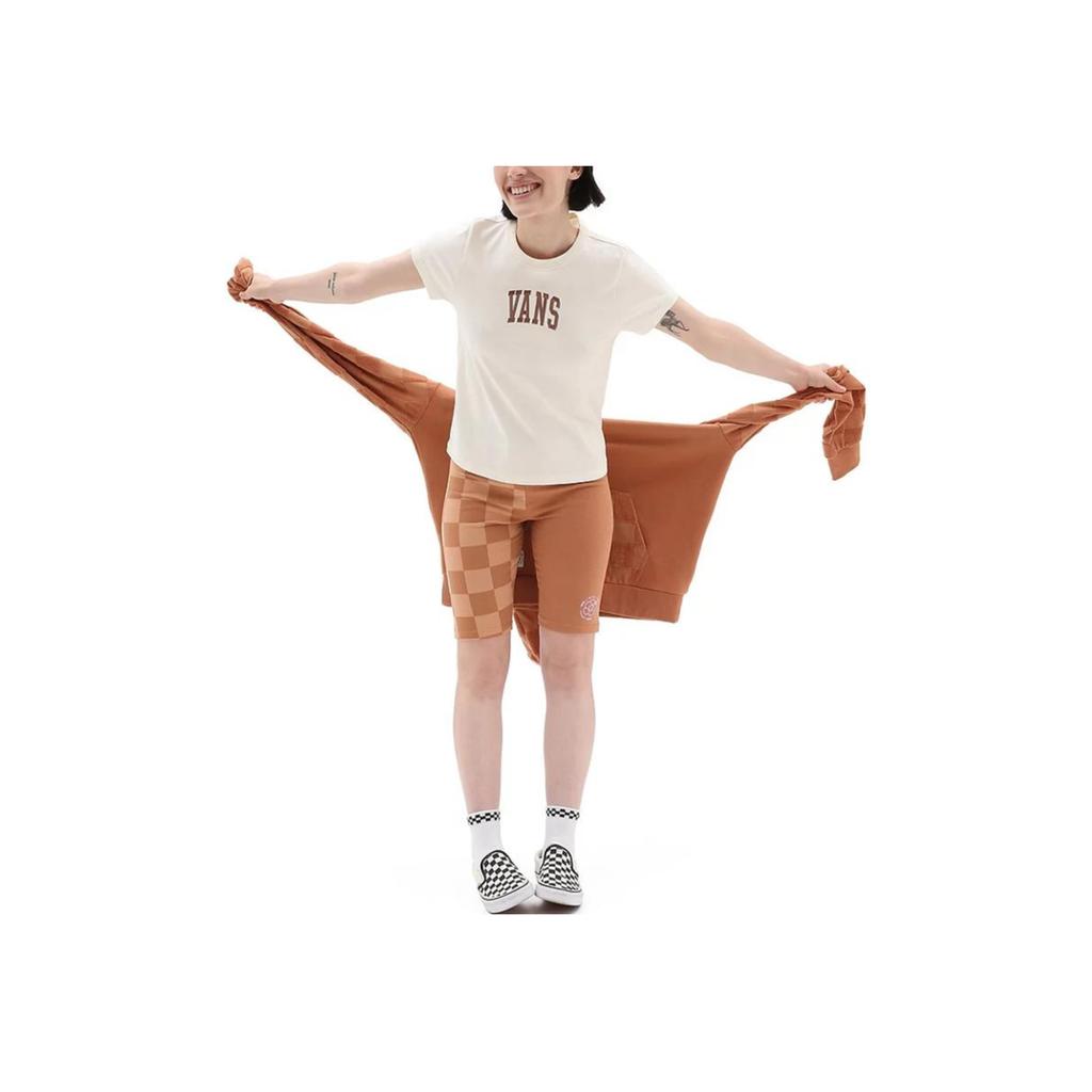 Vans X Emma Mulholland Checkerboard Knit Shorts Women shorts Amber VN0A7YKOYLY