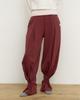 Pallag Ankle Button Wide Pants (Wine)