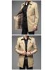 Men's Mid-Length Trench Coat, Autumn Korean Style Jacket, Simple Design, 9 Colors Available