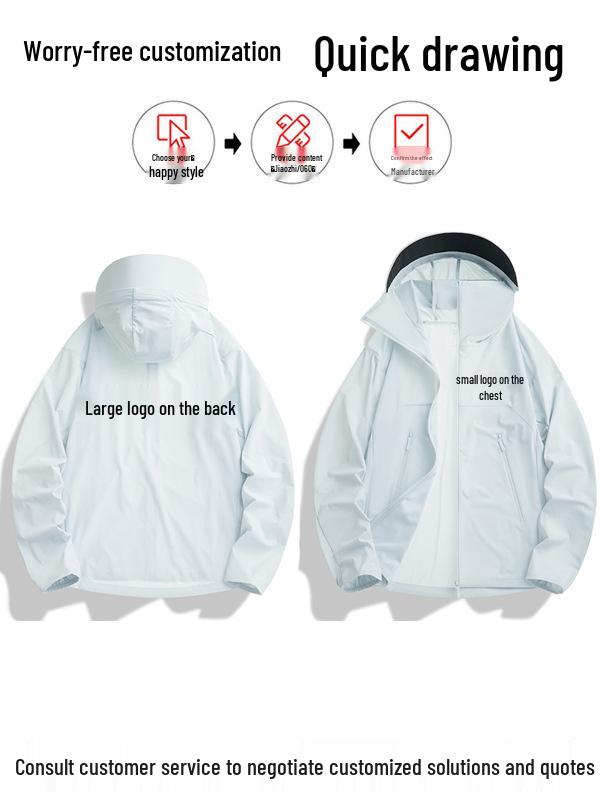 Unisex UPF50+ Summer UV Protection Quick-Dry Breathable Jacket with Custom Logo