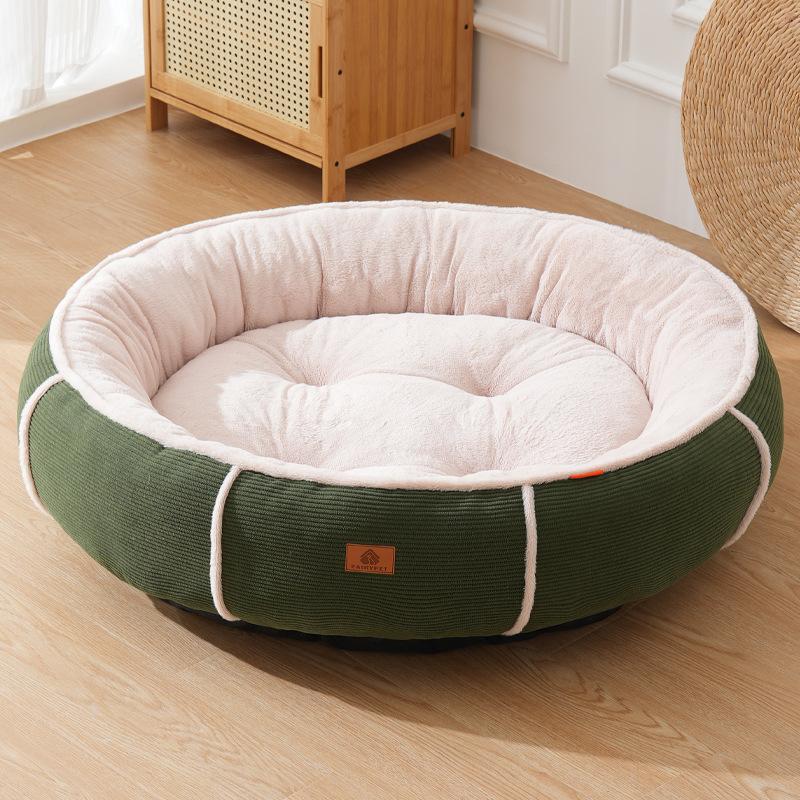 Winter Warm Modern Comfortable Solid Anti-Slip Dog Bed for Small Medium Dogs with Heated Pet Mat and Cushion